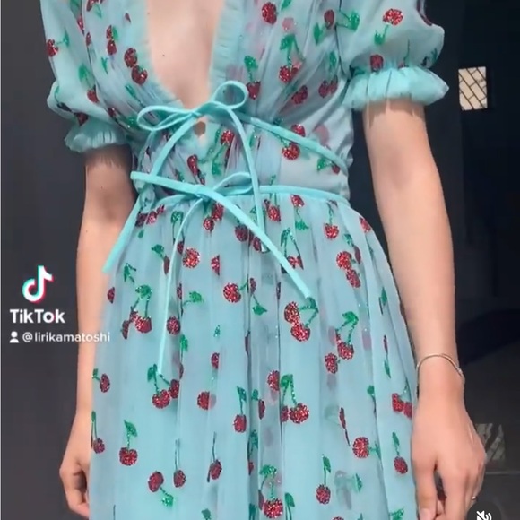 Lirika Matoshi Midi Cherry Dress - Picture 3 of 14